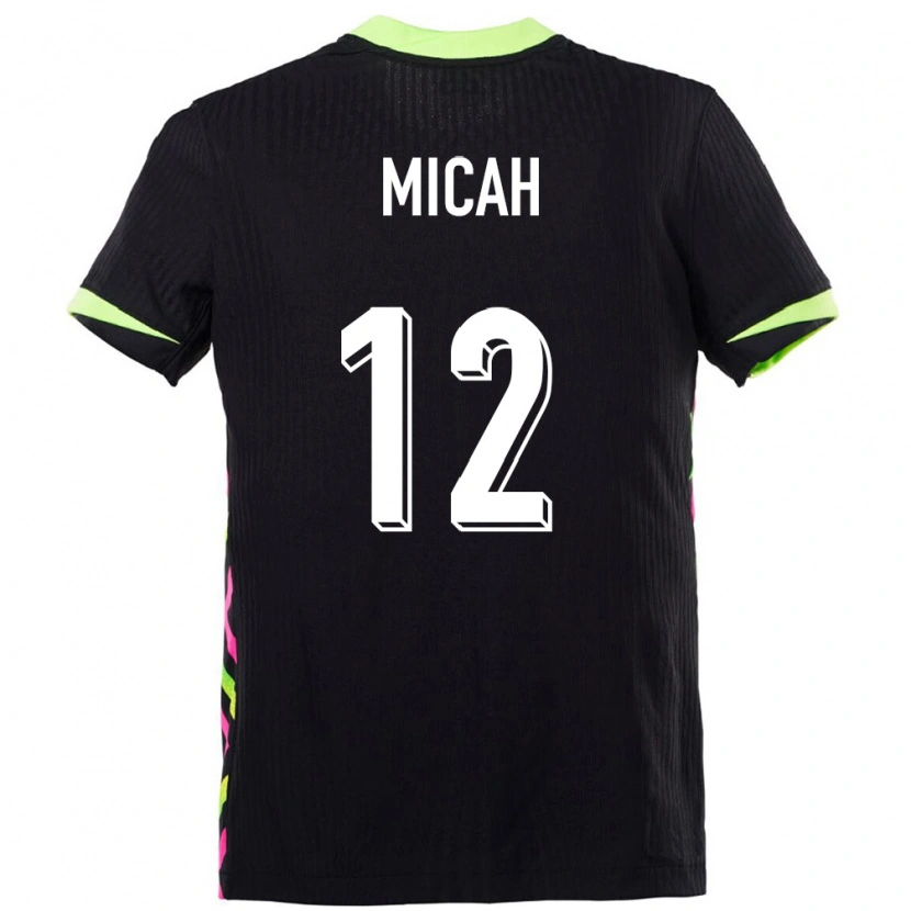 Danxen Enfant Maillot Australie Teagan Micah #12 Bleu Foncé Tenues Extérieur 24-26 T-Shirt