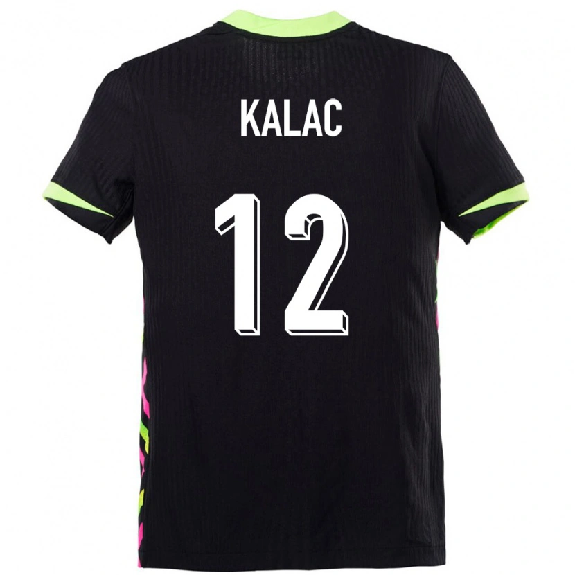 Danxen Enfant Maillot Australie Oliver Kalac #12 Bleu Foncé Tenues Extérieur 24-26 T-Shirt