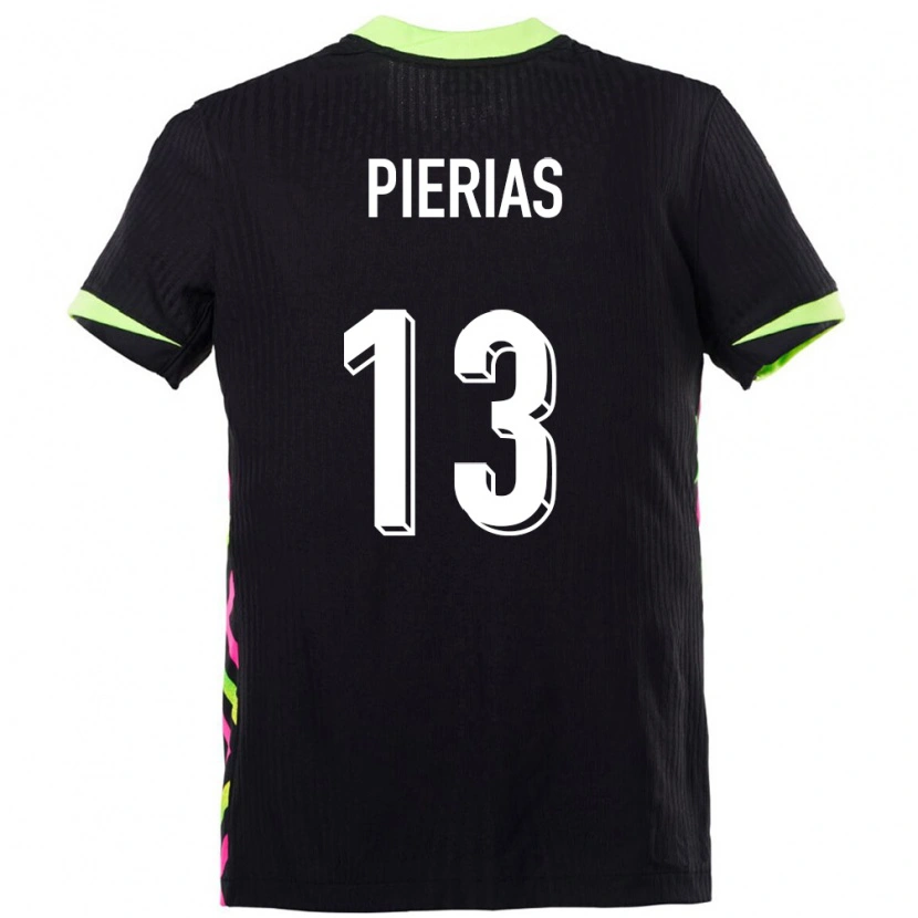 Danxen Enfant Maillot Australie Dylan Pierias #13 Bleu Foncé Tenues Extérieur 24-26 T-Shirt