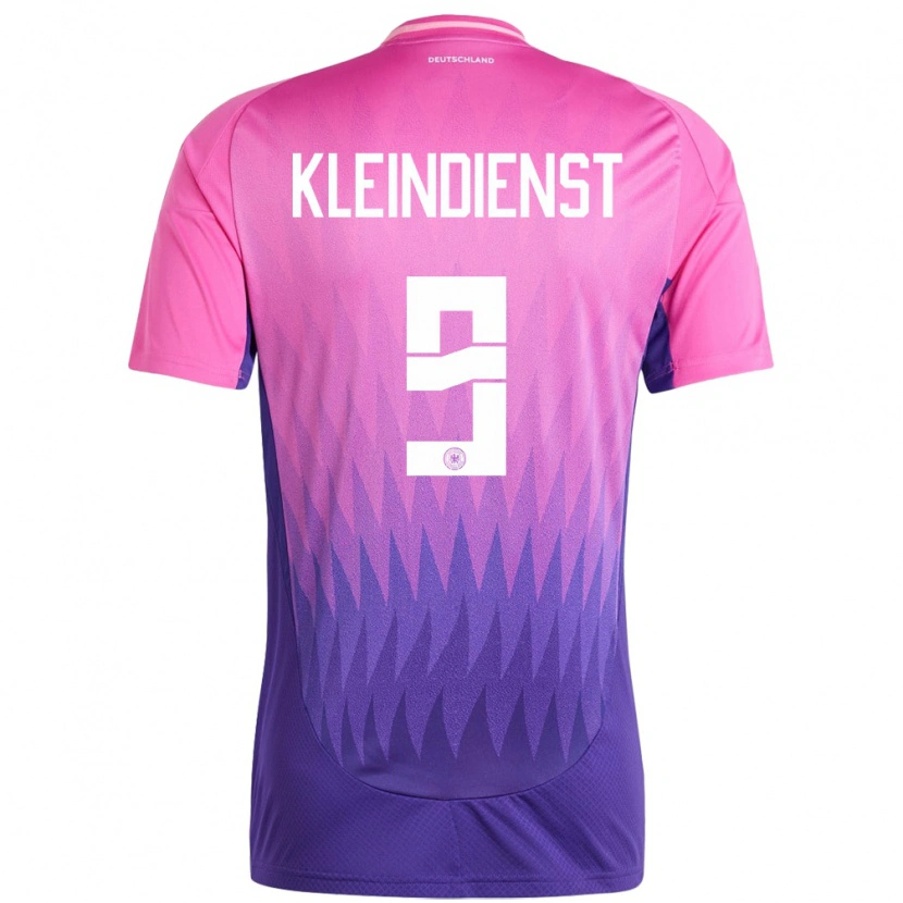 Danxen Enfant Maillot Allemagne Tim Kleindienst #9 Rose-Mauve Tenues Extérieur 24-26 T-Shirt