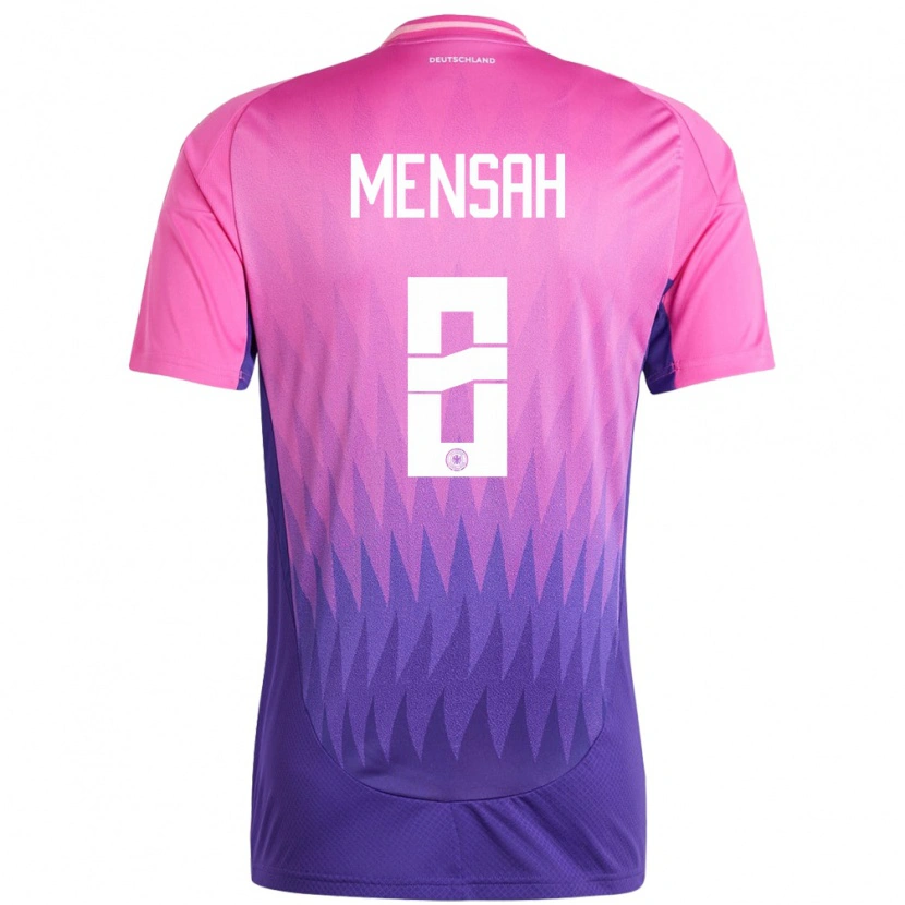 Danxen Enfant Maillot Allemagne Naba Mensah #8 Rose-Mauve Tenues Extérieur 24-26 T-Shirt