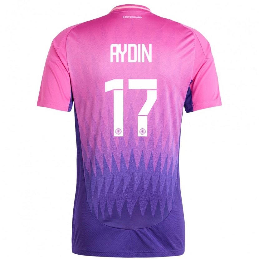Danxen Enfant Maillot Allemagne Ali Aydin #17 Rose-Mauve Tenues Extérieur 24-26 T-Shirt