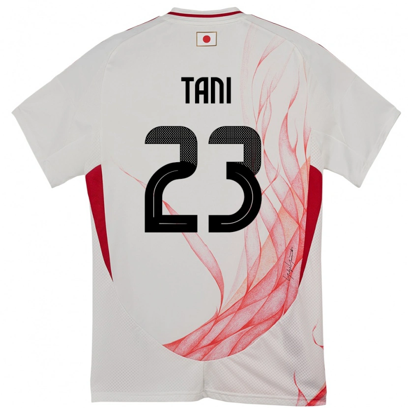 Danxen Enfant Maillot Japon Kosei Tani #23 Blanc Tenues Extérieur 24-26 T-Shirt