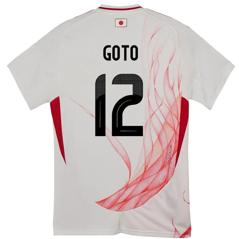 Danxen Enfant Maillot Japon Wataru Goto #12 Blanc Tenues Extérieur 24-26 T-Shirt