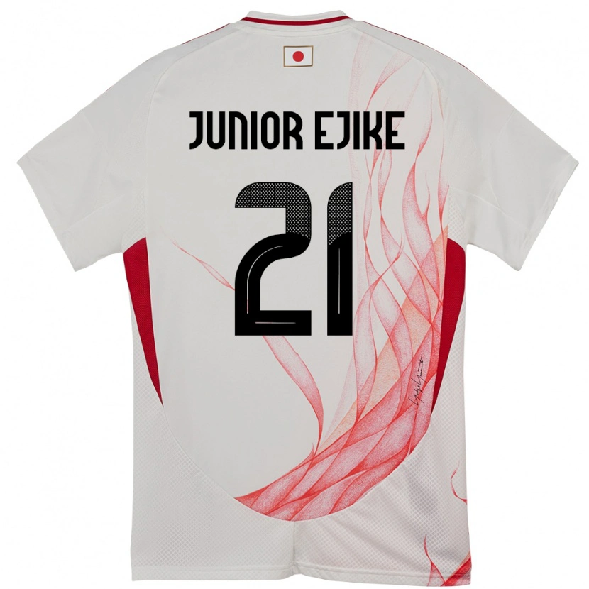 Danxen Enfant Maillot Japon Ibuki Vincent Junior Ejike #21 Blanc Tenues Extérieur 24-26 T-Shirt
