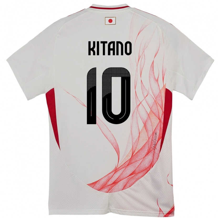 Danxen Enfant Maillot Japon Sota Kitano #10 Blanc Tenues Extérieur 24-26 T-Shirt