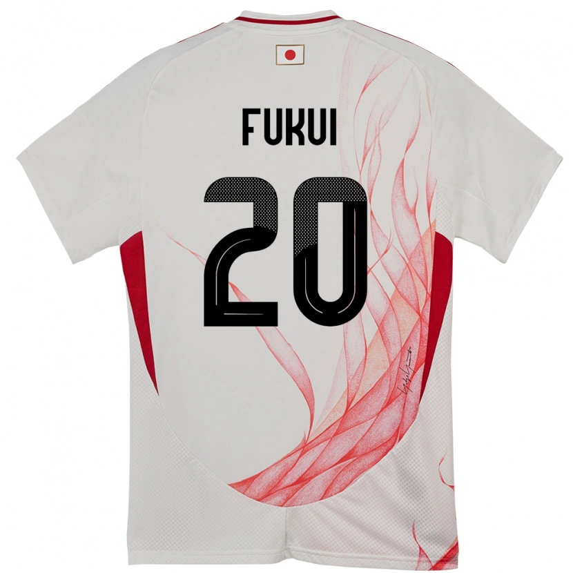 Danxen Enfant Maillot Japon Taichi Fukui #20 Blanc Tenues Extérieur 24-26 T-Shirt