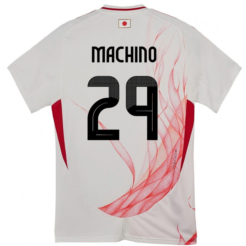 Danxen Enfant Maillot Japon Shuto Machino #29 Blanc Tenues Extérieur 24-26 T-Shirt