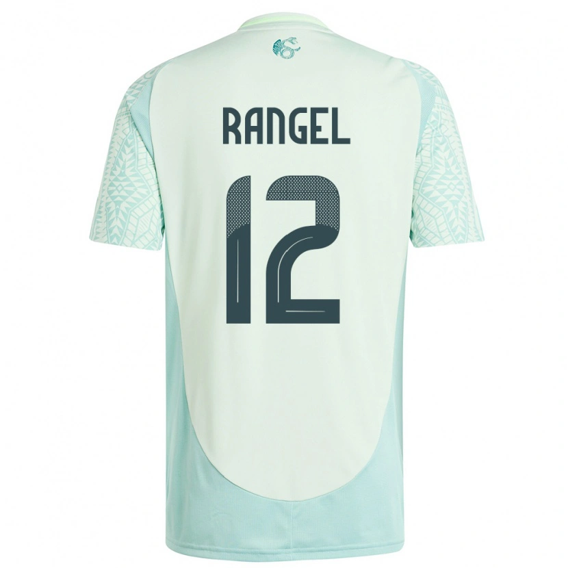 Danxen Enfant Maillot Mexique Raúl Rangel #12 Lin Vert Tenues Extérieur 24-26 T-Shirt