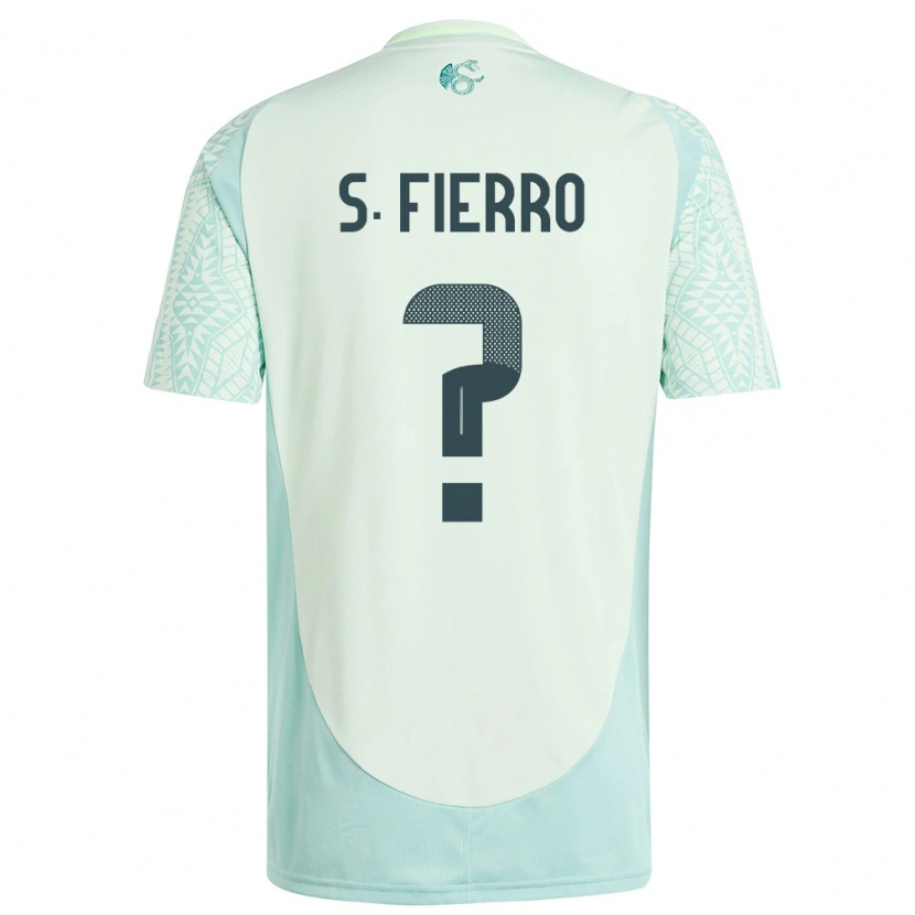 Danxen Enfant Maillot Mexique Sebastián Fierro #0 Lin Vert Tenues Extérieur 24-26 T-Shirt
