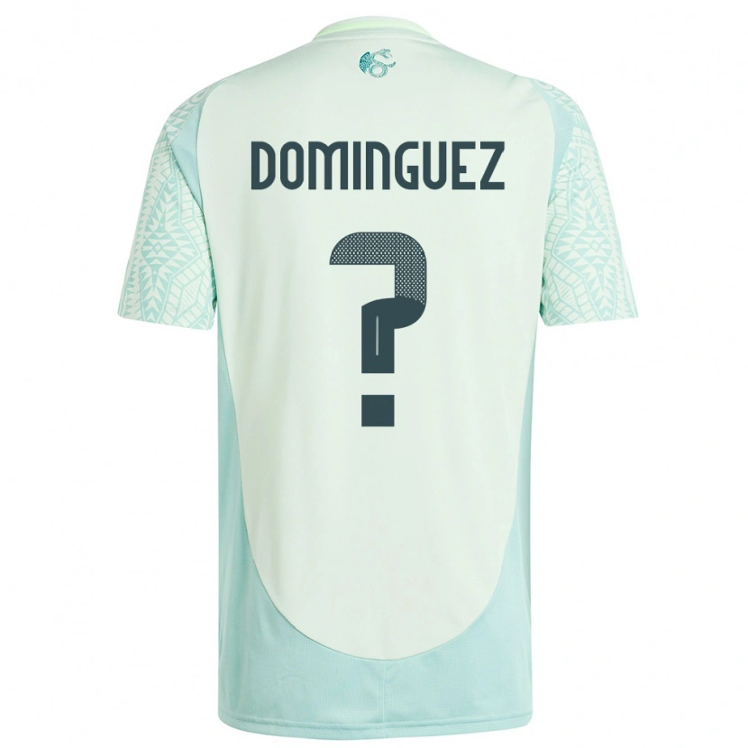 Danxen Enfant Maillot Mexique Alexéi Domínguez #0 Lin Vert Tenues Extérieur 24-26 T-Shirt