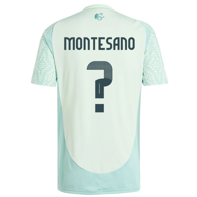 Danxen Enfant Maillot Mexique Jesús Montesano #0 Lin Vert Tenues Extérieur 24-26 T-Shirt