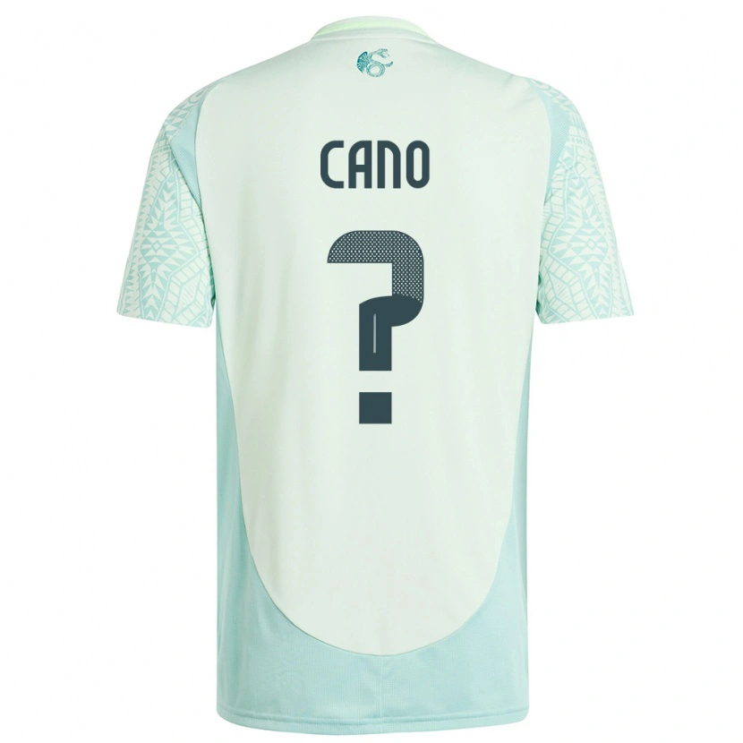 Danxen Enfant Maillot Mexique Iker Cano #0 Lin Vert Tenues Extérieur 24-26 T-Shirt