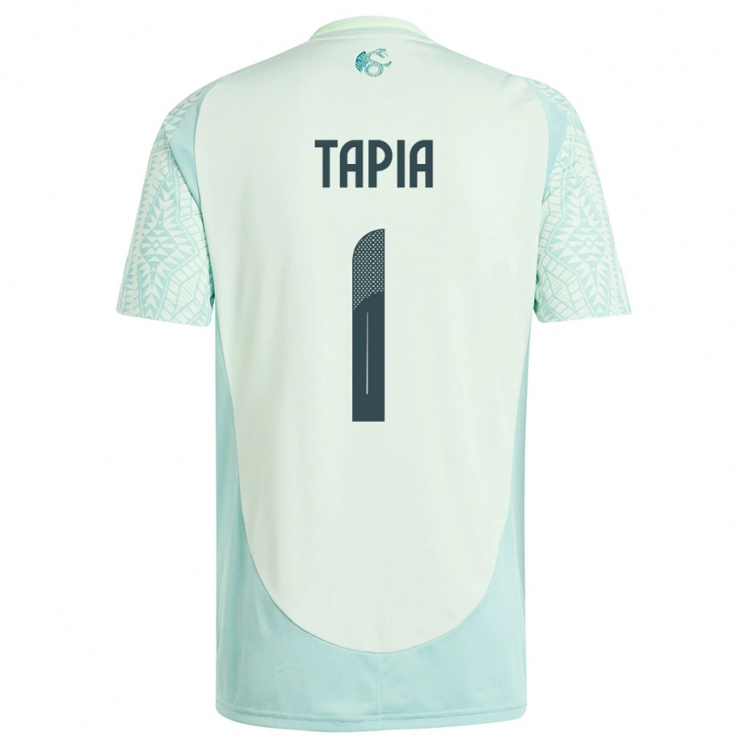 Danxen Enfant Maillot Mexique Fernando Tapia #1 Lin Vert Tenues Extérieur 24-26 T-Shirt
