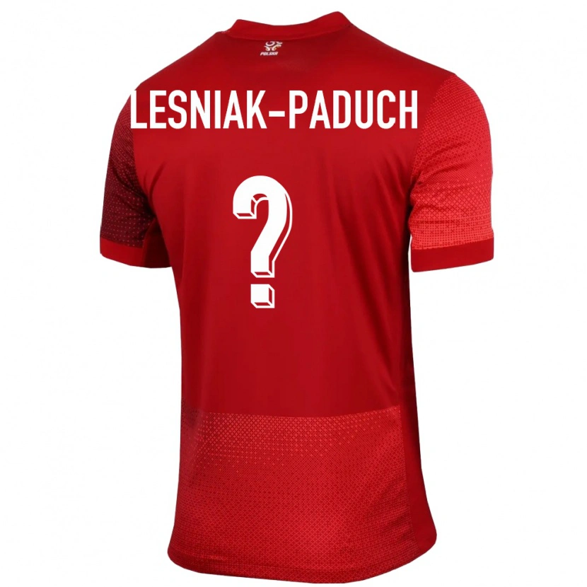 Danxen Enfant Maillot Pologne Nikodem Lesniak-Paduch #0 Rouge Tenues Extérieur 24-26 T-Shirt