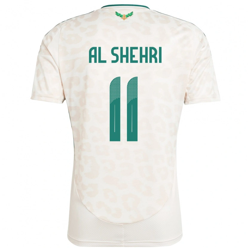 Danxen Enfant Maillot Arabie Saoudite Saleh Al-Shehri #11 Blanc Tenues Extérieur 24-26 T-Shirt