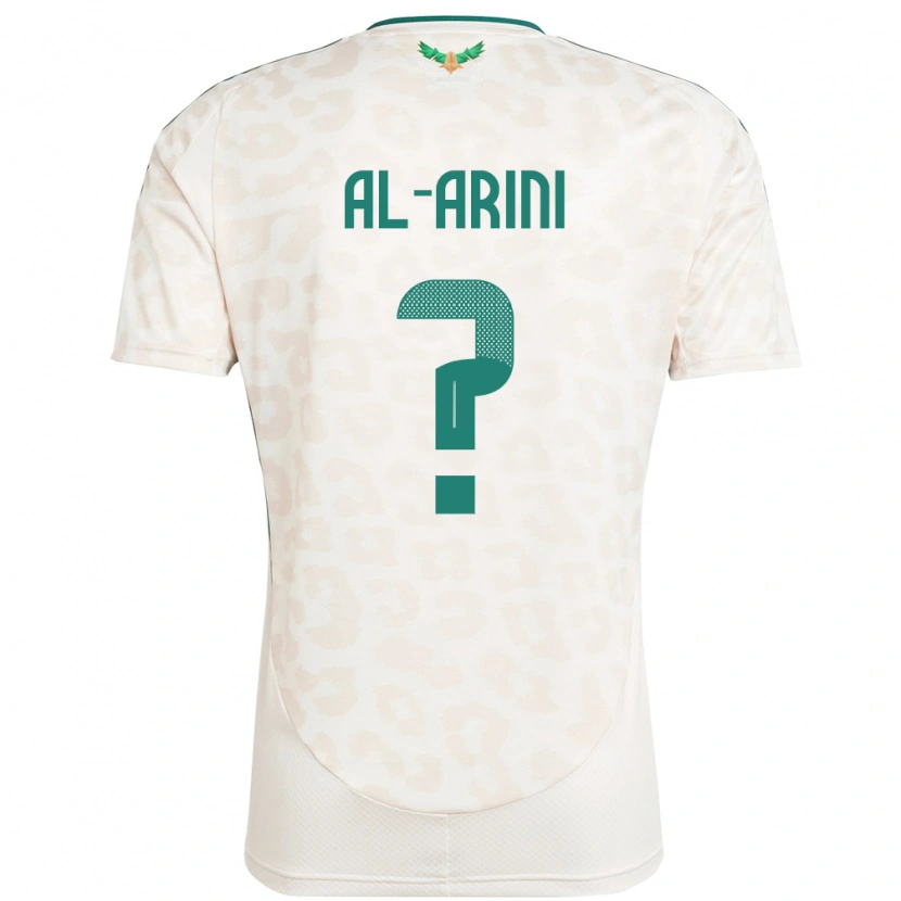 Danxen Enfant Maillot Arabie Saoudite Bassem Al-Arini #0 Blanc Tenues Extérieur 24-26 T-Shirt