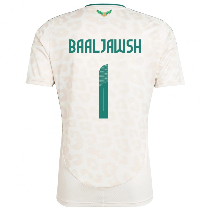 Danxen Enfant Maillot Arabie Saoudite Turki Baaljawsh #1 Blanc Tenues Extérieur 24-26 T-Shirt