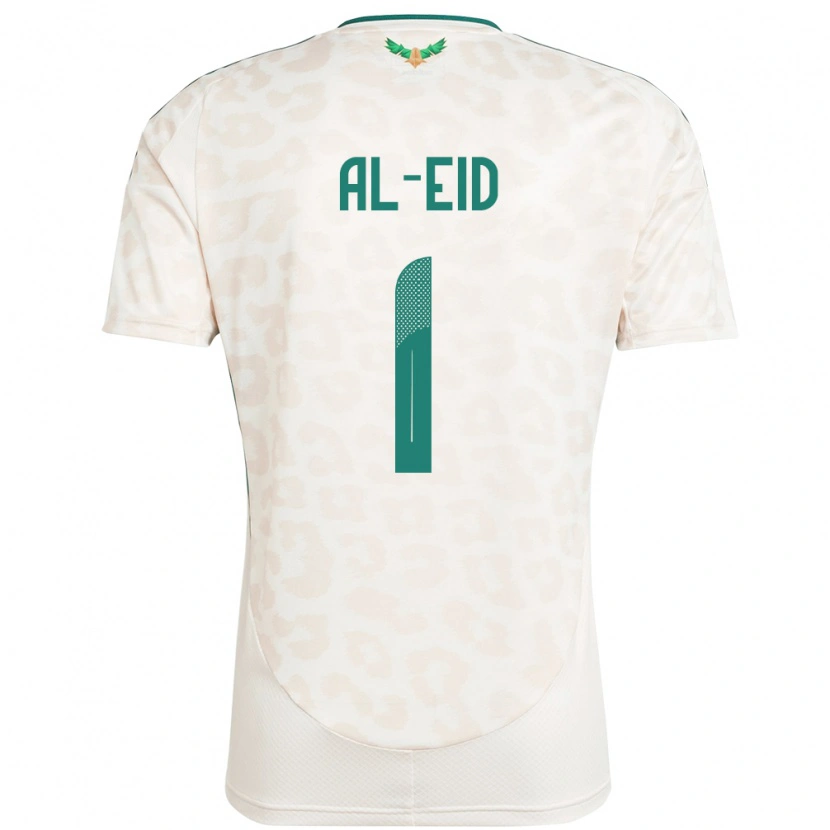 Danxen Enfant Maillot Arabie Saoudite Mousa Al-Eid #1 Blanc Tenues Extérieur 24-26 T-Shirt