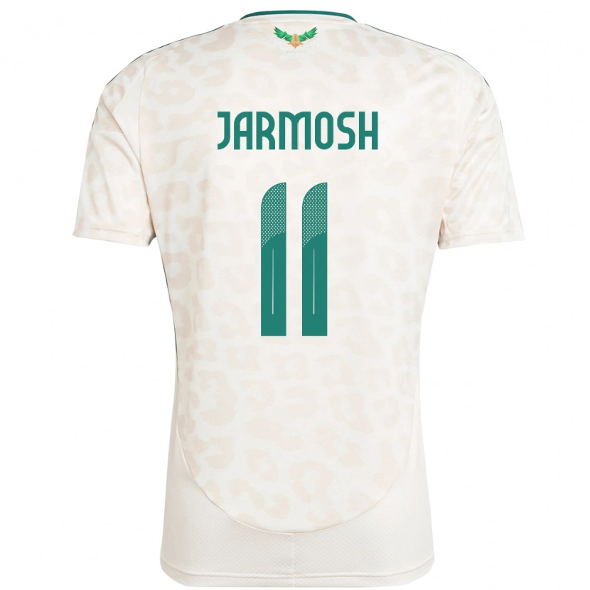 Danxen Enfant Maillot Arabie Saoudite Abdulaziz Jarmosh #11 Blanc Tenues Extérieur 24-26 T-Shirt