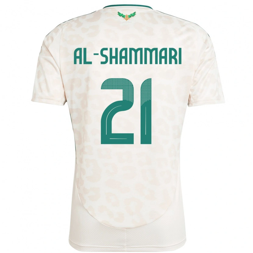 Danxen Enfant Maillot Arabie Saoudite Musaed Al-Shammari #21 Blanc Tenues Extérieur 24-26 T-Shirt