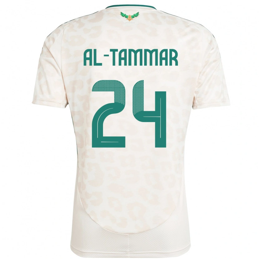 Danxen Enfant Maillot Arabie Saoudite Abdulaziz Al-Tammar #24 Blanc Tenues Extérieur 24-26 T-Shirt