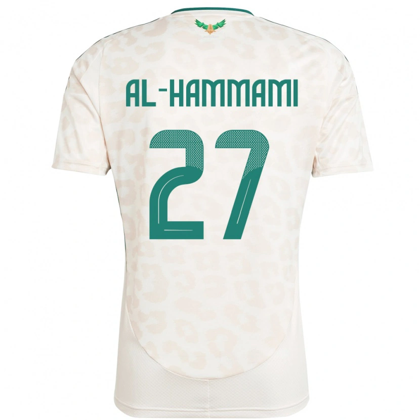 Danxen Enfant Maillot Arabie Saoudite Hammam Al-Hammami #27 Blanc Tenues Extérieur 24-26 T-Shirt