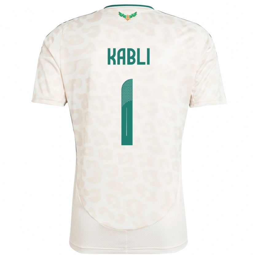 Danxen Enfant Maillot Arabie Saoudite Bader Kabli #1 Blanc Tenues Extérieur 24-26 T-Shirt