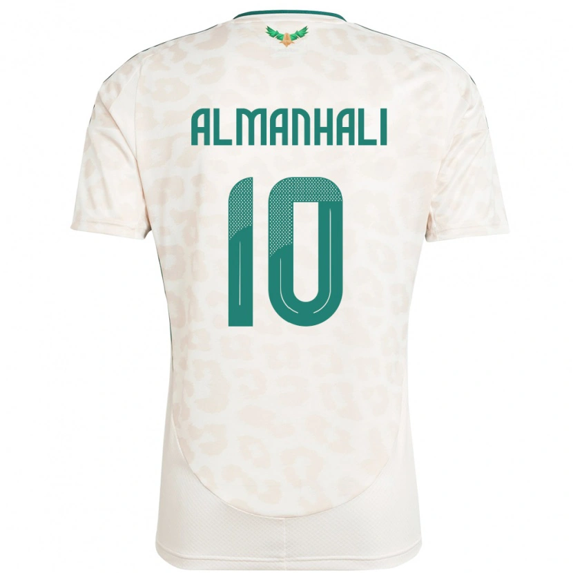 Danxen Enfant Maillot Arabie Saoudite Suwailem Almanhali #10 Blanc Tenues Extérieur 24-26 T-Shirt