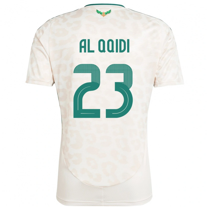 Danxen Enfant Maillot Arabie Saoudite Nawaf Al Qqidi #23 Blanc Tenues Extérieur 24-26 T-Shirt