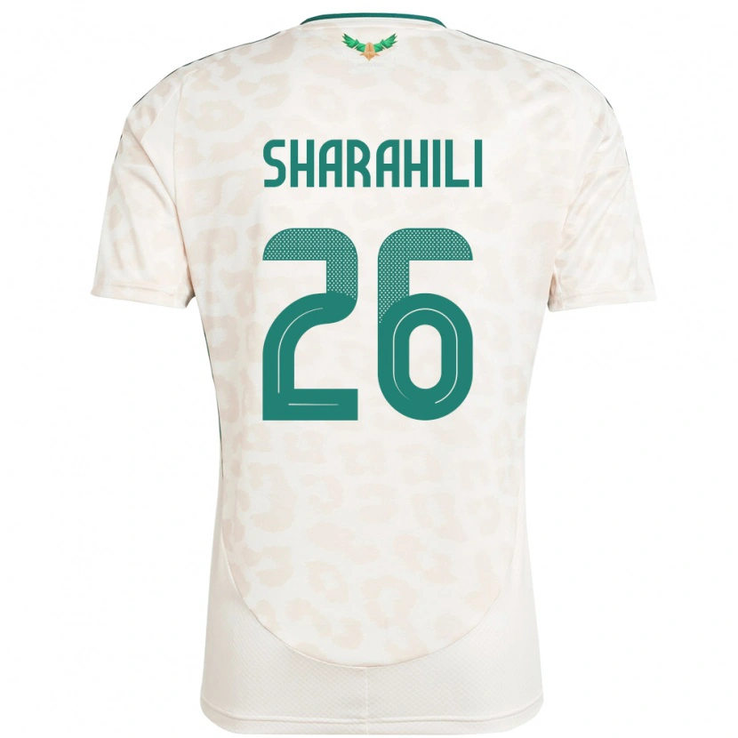 Danxen Enfant Maillot Arabie Saoudite Riyadh Sharahili #26 Blanc Tenues Extérieur 24-26 T-Shirt