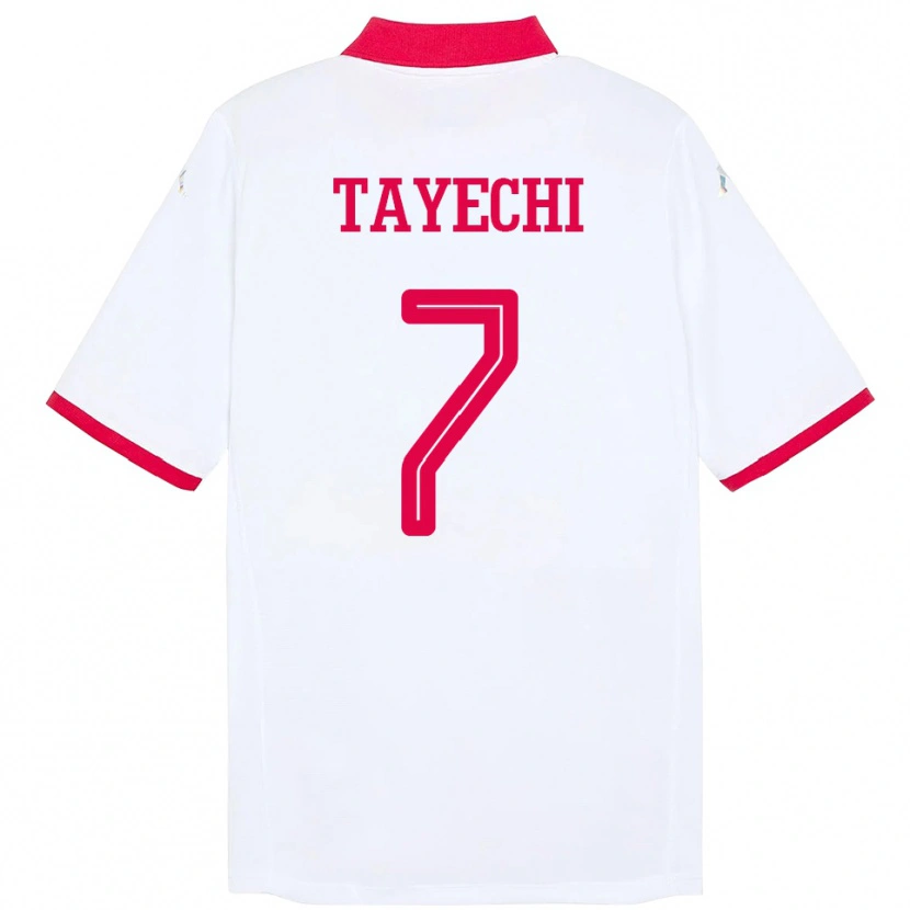 Danxen Enfant Maillot Tunisie Fedi Tayechi #7 Blanc Tenues Extérieur 24-26 T-Shirt