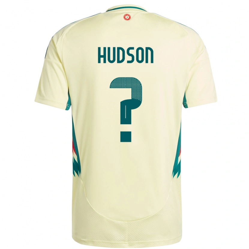 Danxen Enfant Maillot Pays De Galles Max Hudson #0 Beige Jaune Tenues Extérieur 24-26 T-Shirt