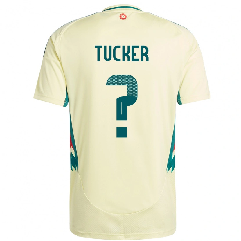 Danxen Enfant Maillot Pays De Galles Ali Tucker #0 Beige Jaune Tenues Extérieur 24-26 T-Shirt