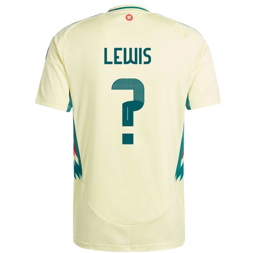 Danxen Enfant Maillot Pays De Galles Bobby Lewis #0 Beige Jaune Tenues Extérieur 24-26 T-Shirt