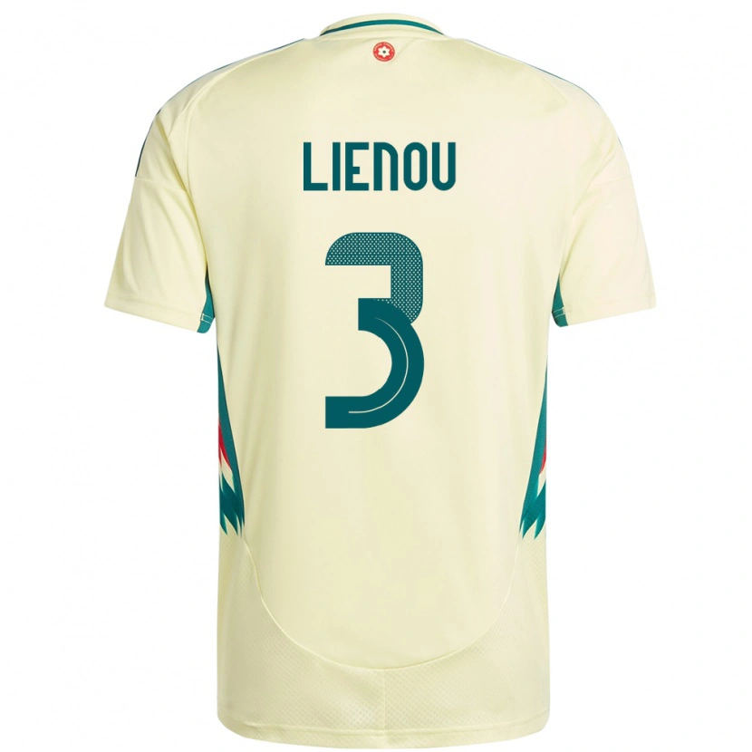 Danxen Enfant Maillot Pays De Galles Jayden Lienou #3 Beige Jaune Tenues Extérieur 24-26 T-Shirt