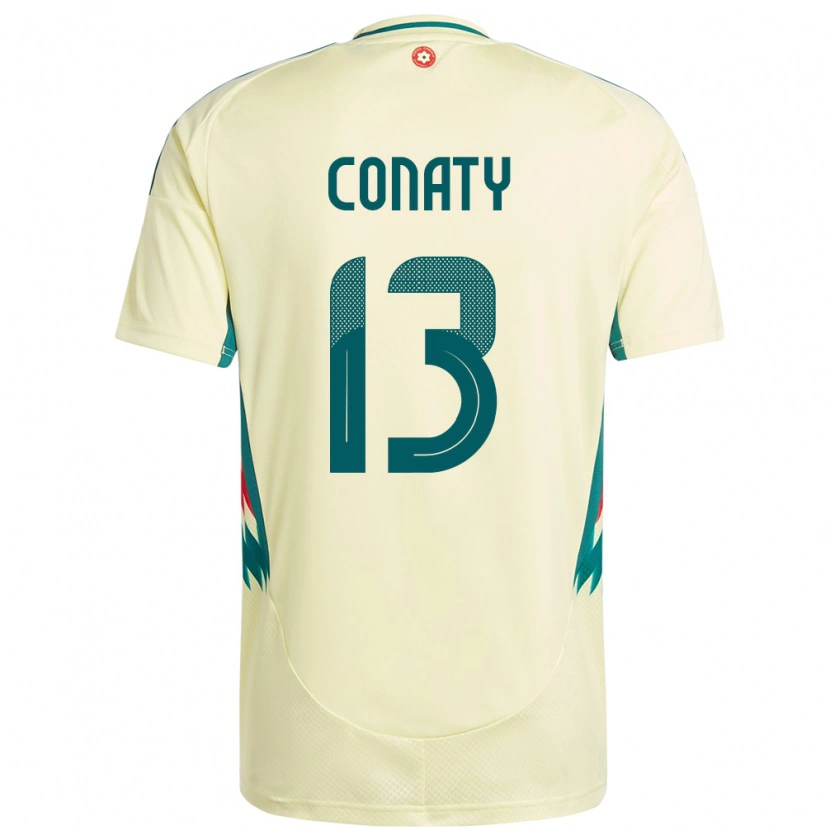 Danxen Enfant Maillot Pays De Galles Keano Conaty #13 Beige Jaune Tenues Extérieur 24-26 T-Shirt