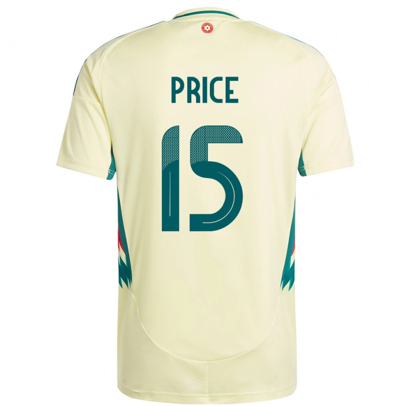 Danxen Enfant Maillot Pays De Galles Tom Price #15 Beige Jaune Tenues Extérieur 24-26 T-Shirt