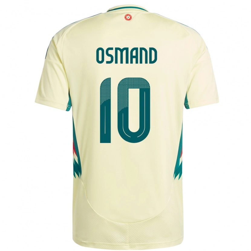 Danxen Enfant Maillot Pays De Galles Callum Osmand #10 Beige Jaune Tenues Extérieur 24-26 T-Shirt