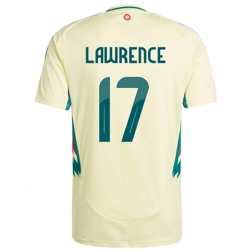 Danxen Enfant Maillot Pays De Galles Nadia Lawrence #17 Beige Jaune Tenues Extérieur 24-26 T-Shirt