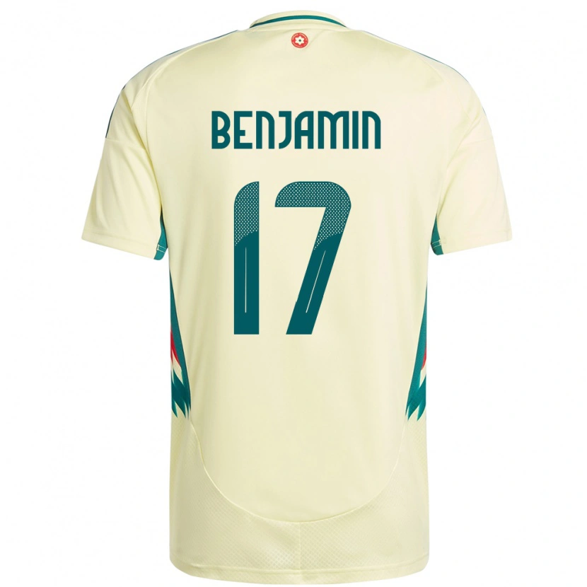 Danxen Enfant Maillot Pays De Galles Omari Benjamin #17 Beige Jaune Tenues Extérieur 24-26 T-Shirt