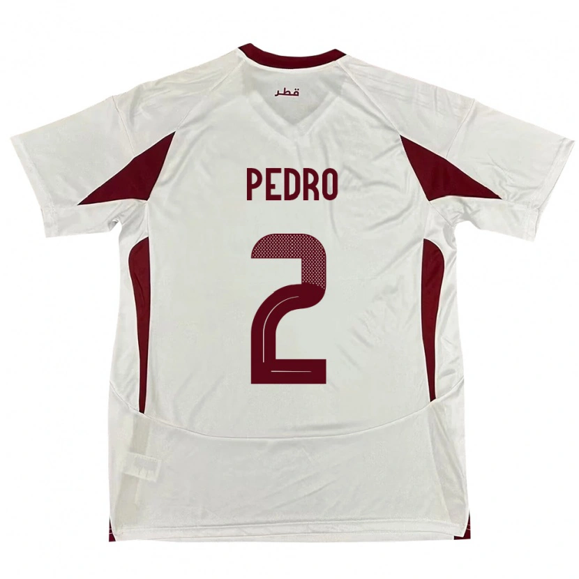 Danxen Enfant Maillot Qatar Ro Ro #2 Blanc Tenues Extérieur 24-26 T-Shirt