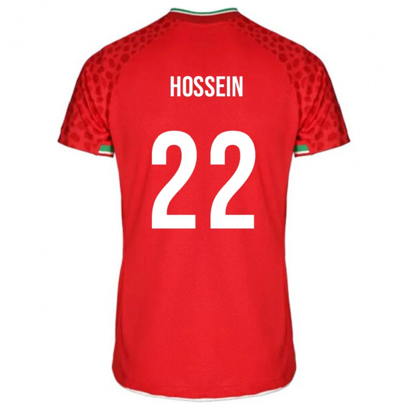 Danxen Enfant Maillot Iran Hossein Hosseini #22 Rouge Tenues Extérieur 24-26 T-Shirt