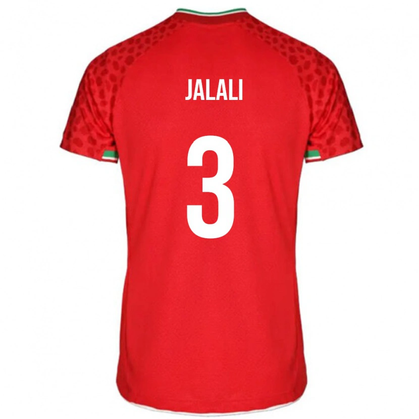 Danxen Enfant Maillot Iran Ahmadreza Jalali #3 Rouge Tenues Extérieur 24-26 T-Shirt