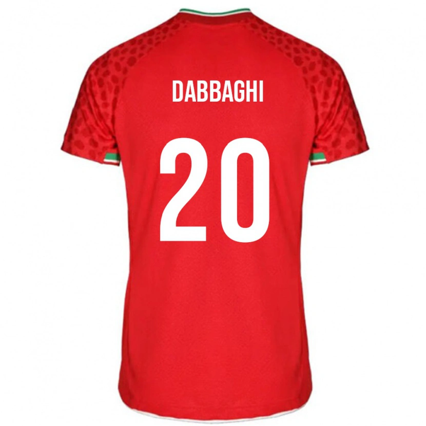 Danxen Enfant Maillot Iran Hajar Dabbaghi #20 Rouge Tenues Extérieur 24-26 T-Shirt