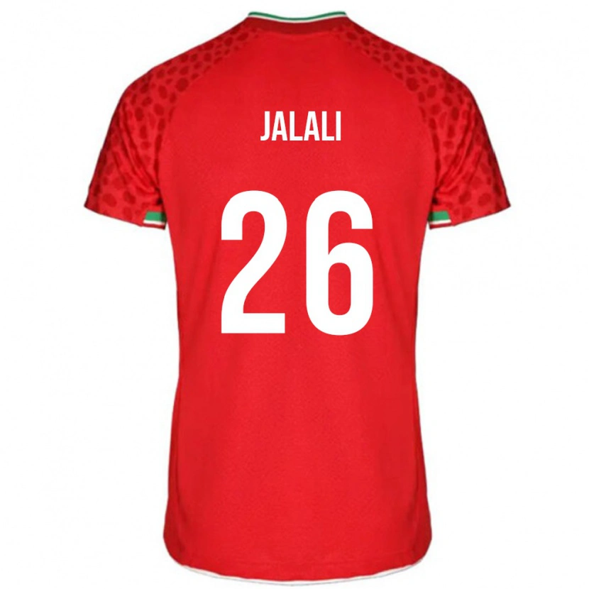 Danxen Enfant Maillot Iran Abolfazl Jalali #26 Rouge Tenues Extérieur 24-26 T-Shirt