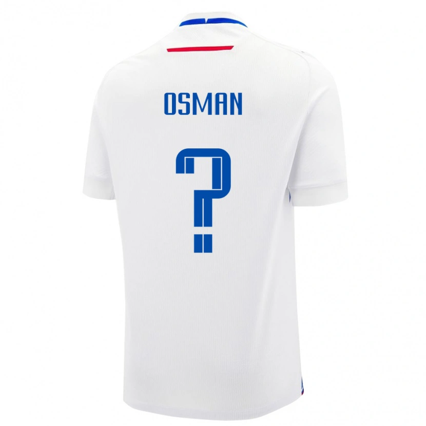 Danxen Enfant Maillot Slovaquie Daniel Osman #0 Blanc Tenues Extérieur 24-26 T-Shirt