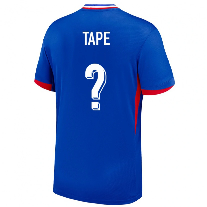 Danxen Homme Maillot France Axel Tape #0 Bleu Tenues Domicile 24-26 T-Shirt