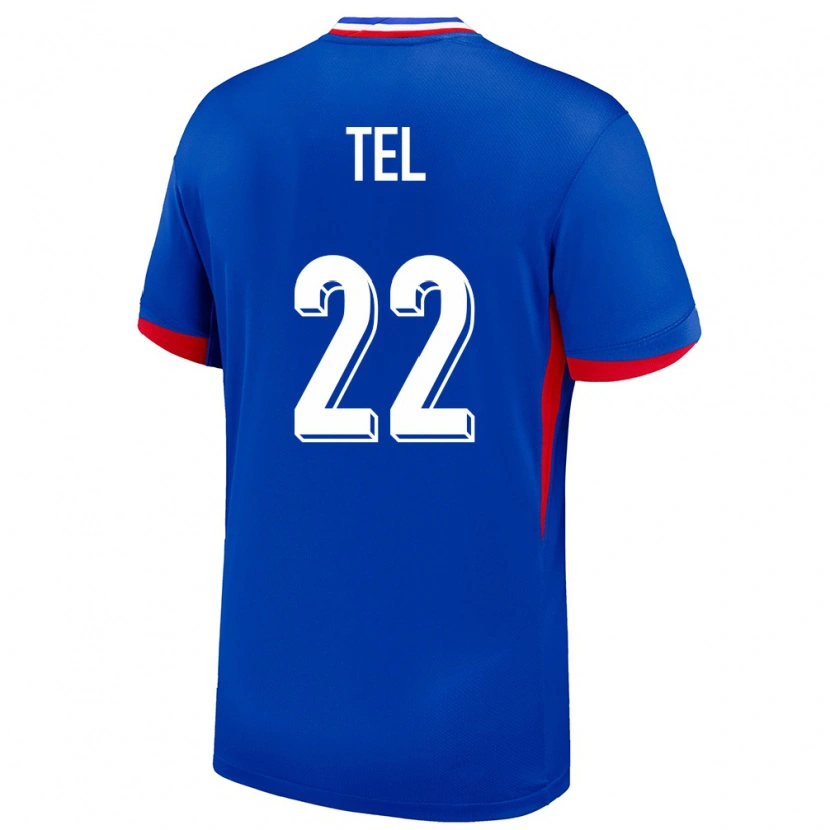 Danxen Homme Maillot France Mathys Tel #22 Bleu Tenues Domicile 24-26 T-Shirt
