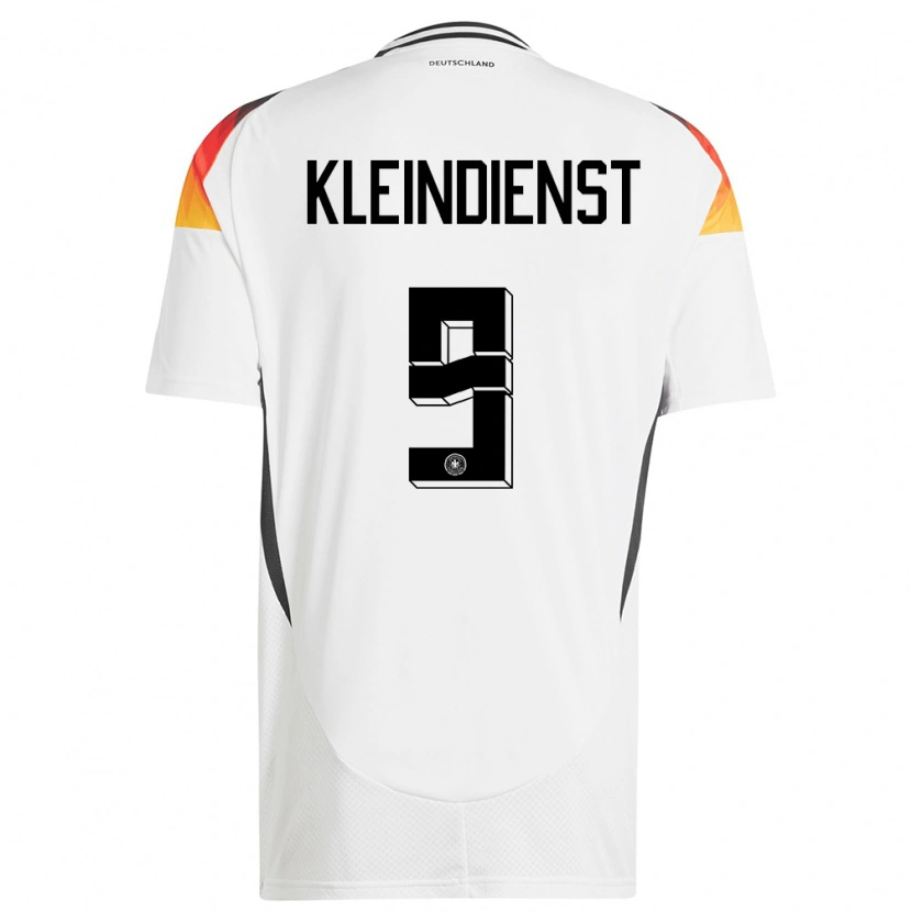 Danxen Homme Maillot Allemagne Tim Kleindienst #9 Blanc Tenues Domicile 24-26 T-Shirt